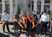 Kejaksaan Negeri Payakumbuh Musnahkan BB Narkoba, Perkara Masih Didominasi Residivis 