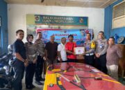 Hut Ke-69 Tahun 2024, Satlantas Polres Payakumbuh Santuni Wartawan Korban Kecelakaan