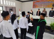 Puluhan P-TPS Kecamatan Payakumbuh Timur Dilantik, Ketua PANWASCAM : Minimalisir Pelanggaran dan Bekerjalah Sesuai Aturan 