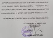 Seluruh Kantor Walinagari Di Kabupaten 50 Kota Batal Ditutup 10 Maret nanti