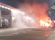 Jelang Sahur, Kebakaran Terjadi di SPBU Parik Kota Payakumbuh 