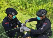 Tim Jibom Brimob Sumbar Amankan Bom Mortir di Limapuluh Kota