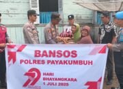 Hut Bhayangkara Ke-79, Polsek Payakumbuh Bagikan SEMBAKO