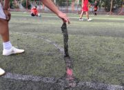 Rumput Sintetis di Lapangan Futsal Payakumbuh Bugar Kondisinya Sungguh Memprihatinkan