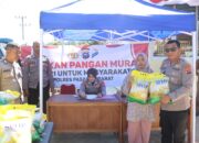 Polres Pasaman Barat Salurkan 31 Ton Beras Murah di Nagari Aua Kuniang