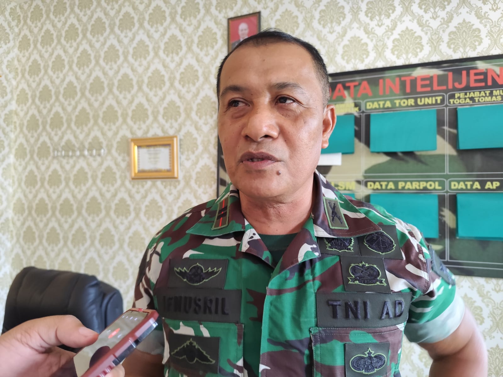 Plh. Pasi Intel Kodim 0306/50 Kota, Lettu. Ifnusril.