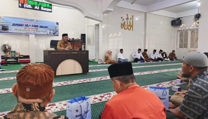 Bupati Limapuluh Kota Beri Pembekalan Calon Jemaah Haji Bank Nagari ‎