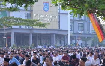 Sholat Idul Adha, Ribuan Jamaah Padati Halaman Balaikota Payakumbuh