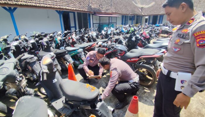 2 Tahun Lebih BB Ranmor Menumpuk di Satlantas Polres Payakumbuh 