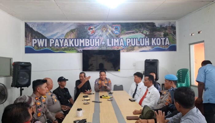 Empat hari Jadi Kapolres Payakumbuh, AKBP. Irwan Andeta Langsung Sambangi PWI Kota Payakumbuh