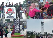 Komunitas Lakatas Bagikan Ribuan Masker di Tengah Kabut Asap