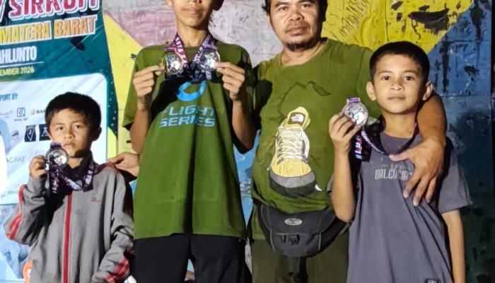 Rimba Langit, Atlet Panjat Tebing Dharmasraya Raih 2 Medali Kejurprov 2026